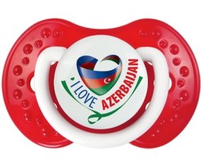 I Love Azerbaijan Tétine LOVI Dynamic Blanc-rouge classique