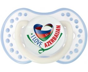 I Love Azerbaijan Tétine LOVI Dynamic Blanc-cyan classique
