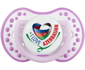 I Love Azerbaijan Tétine LOVI Dynamic Blanc-mauve classique