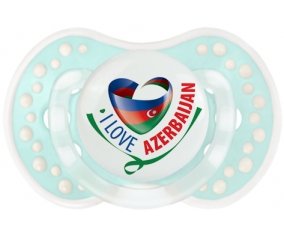 I Love Azerbaijan Tétine LOVI Dynamic Retro-turquoise-lagon classique