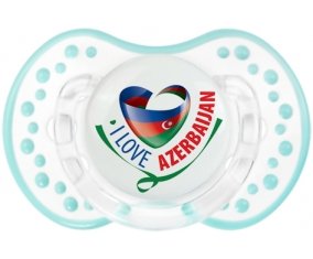 I Love Azerbaijan Tétine LOVI Dynamic Retro-blanc-lagon classique