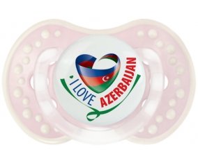 I Love Azerbaijan Tétine LOVI Dynamic Retro-rose-tendre classique