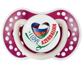 I Love Azerbaijan Tétine LOVI Dynamic Fuchsia phosphorescente