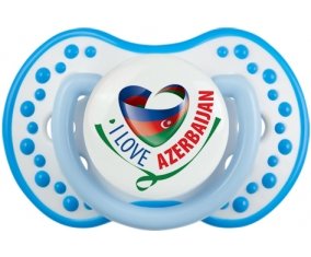 I Love Azerbaijan Tétine LOVI Dynamic Blanc-bleu phosphorescente