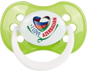 I Love Azerbaijan Sucette Anatomique Vert classique