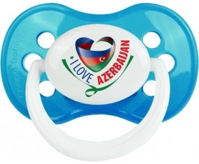 I Love Azerbaijan Sucette Anatomique Cyan classique