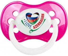 I Love Azerbaijan Sucette Anatomique Rose foncé classique