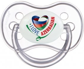 I Love Azerbaijan Sucette Anatomique Transparente classique