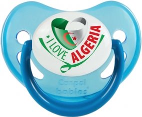 I Love Algeria Sucette Physiologique Bleue phosphorescente
