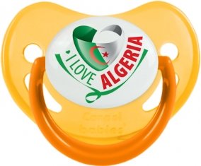 I Love Algeria Sucette Physiologique Jaune phosphorescente
