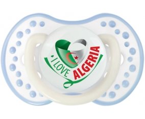 I Love Algeria Sucette LOVI Dynamic Blanc-cyan classique