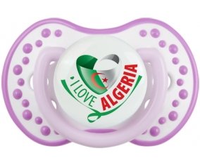 I Love Algeria Sucette LOVI Dynamic Blanc-mauve classique
