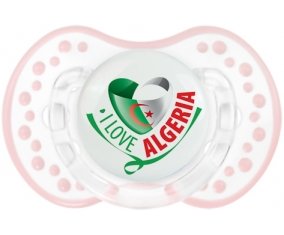 I Love Algeria Sucette LOVI Dynamic Retro-blanc-rose-tendre classique