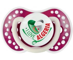 I Love Algeria Sucette LOVI Dynamic Fuchsia phosphorescente