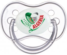 I Love Algeria Tétine Anatomique Transparente classique