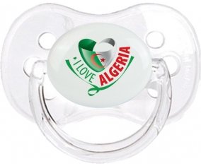 I Love Algeria Sucette Cerise Transparent classique