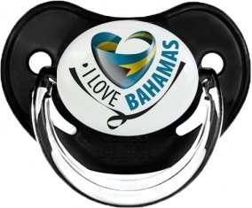 I Love Bahamas Sucette Physiologique Noir classique