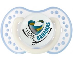 I Love Bahamas Sucette LOVI Dynamic Blanc-cyan classique