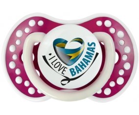 I Love Bahamas Sucette LOVI Dynamic Fuchsia phosphorescente