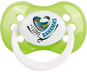 I Love Bahamas Sucette Anatomique Vert classique