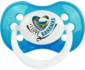 I Love Bahamas Sucette Anatomique Cyan classique
