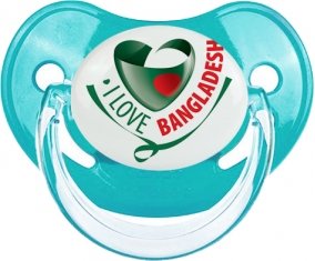 I Love Bangladesh Tétine Physiologique Bleue classique