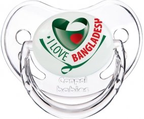 I Love Bangladesh Tétine Physiologique Transparent classique
