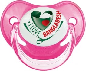 I Love Bangladesh Tétine Physiologique Rose classique