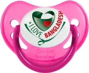 I Love Bangladesh Tétine Physiologique Rose phosphorescente