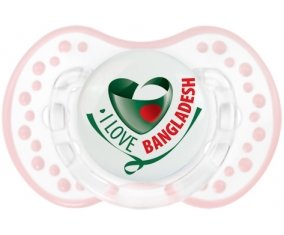 I Love Bangladesh Sucete LOVI Dynamic Retro-blanc-rose-tendre classique