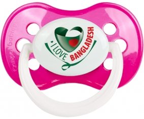 I Love Bangladesh Sucete Anatomique Rose foncé classique