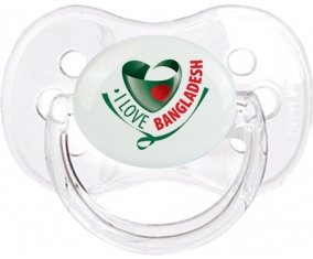 I Love Bangladesh Sucete Cerise Transparent classique