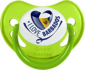 I Love Barbados Sucete Physiologique Vert phosphorescente