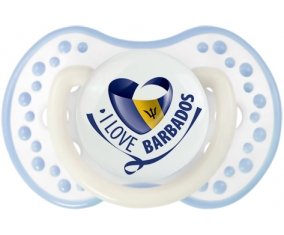 I Love Barbados Tétine LOVI Dynamic Blanc-cyan classique