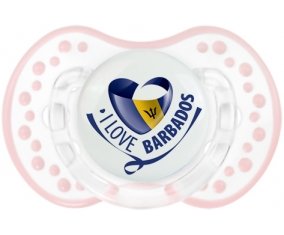 I Love Barbados Tétine LOVI Dynamic Retro-blanc-rose-tendre classique