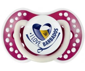 I Love Barbados Tétine LOVI Dynamic Fuchsia phosphorescente