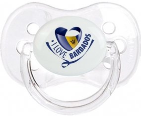 I Love Barbados Sucette Cerise Transparent classique