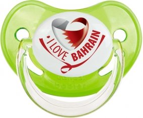 I Love Bahrain Sucette Physiologique Vert classique