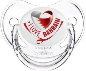 I Love Bahrain Sucette Physiologique Transparent classique
