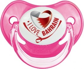 I Love Bahrain Sucette Physiologique Rose classique