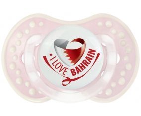 I Love Bahrain Sucette LOVI Dynamic Retro-rose-tendre classique