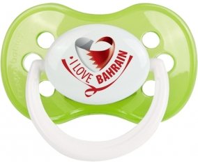 I Love Bahrain Tétine Anatomique Vert classique