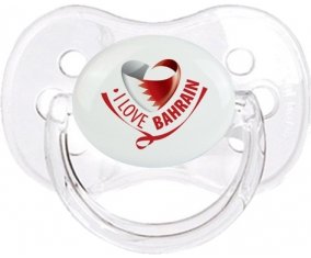 I Love Bahrain Sucette Cerise Transparent classique