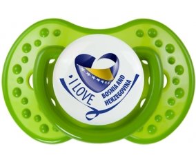 I Love Bosnia and Herzegovina : Sucette LOVI Dynamic personnalisée