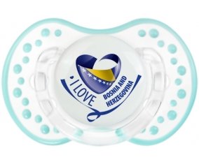 I Love Bosnia and Herzegovina Sucette LOVI Dynamic Retro-blanc-lagon classique