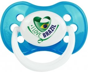 I Love Brazil Sucete Anatomique Cyan classique