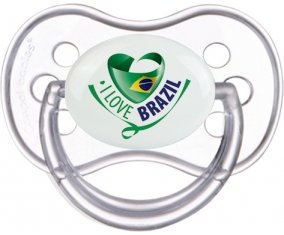 I Love Brazil Sucete Anatomique Transparente classique