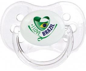 I Love Brazil Sucete Cerise Transparent classique