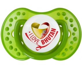 I Love Bhutan Tétine LOVI Dynamic Vert classique
