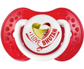 I Love Bhutan Tétine LOVI Dynamic Blanc-rouge classique